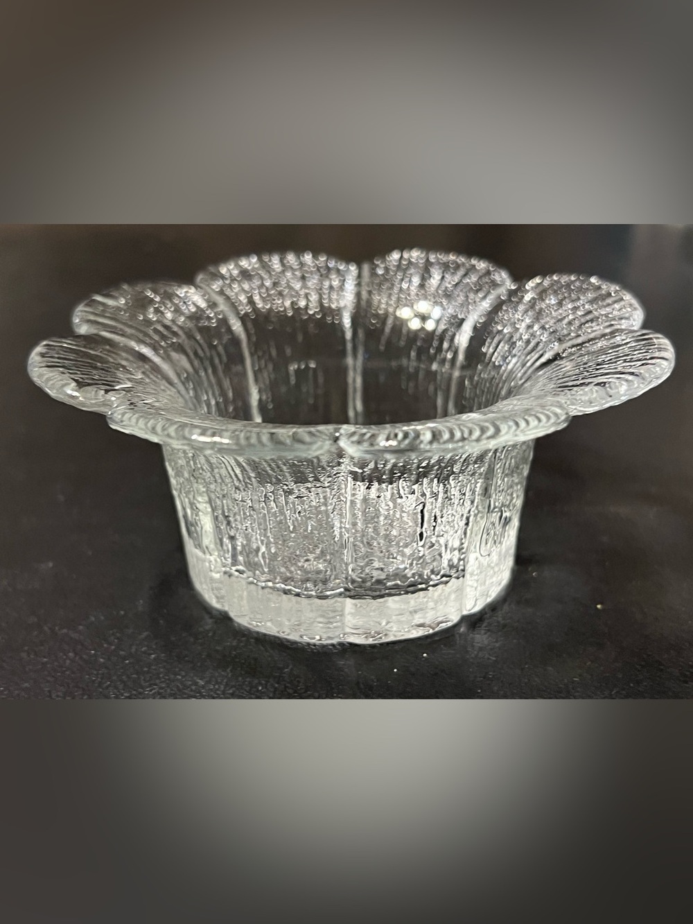 Vintage Votive Glass Flower By Pertti Kallioinen